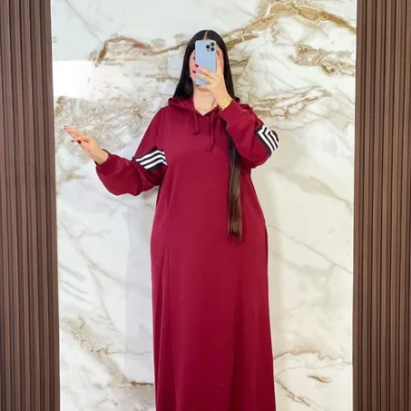 جلابة سبور شتوية نسائية أنيقة 2026