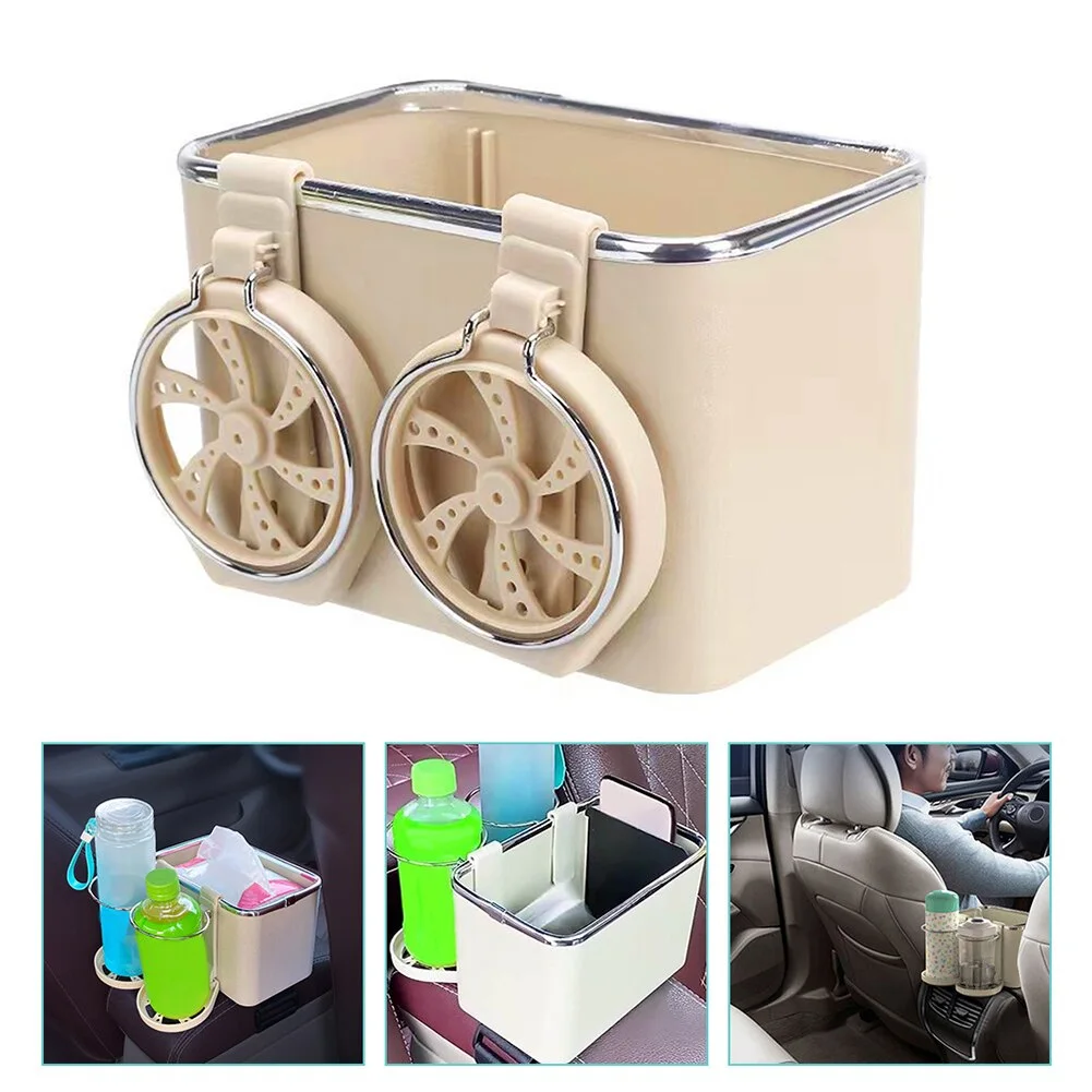 Lot De 3 Boîtes De Rangement Auto – Cendrier Et Papeterie – Aluminium Argent – Neuf