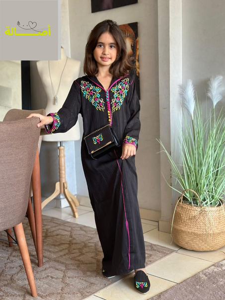 طقم الجلابة بناتية + الصاك + البلغة الفاسية