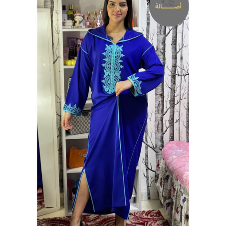 🛍️ جلابة كريب روزا - لمسة من الأناقة المغربية ✨