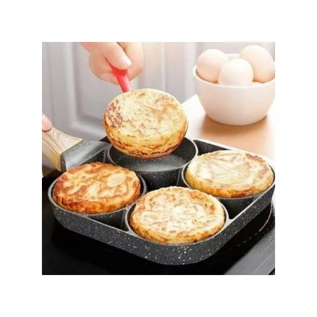 ...Poêle Granit antiadhésif 4 Compartiments, Crêpe, Omelette, Pancake ,Harcha, baghrir