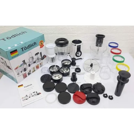 TODLICH ROBOT 44 PCS multifonction mixeur & hachoir incassable, allemand, 380W