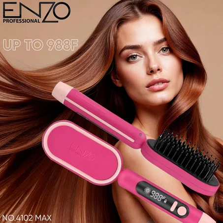 Peigne Pour Cheveux Chauffante Lissante Pro 988F°
