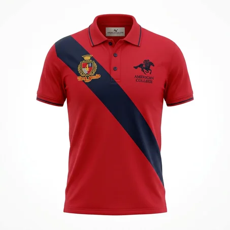 American College t-shirt pour Homme -RED