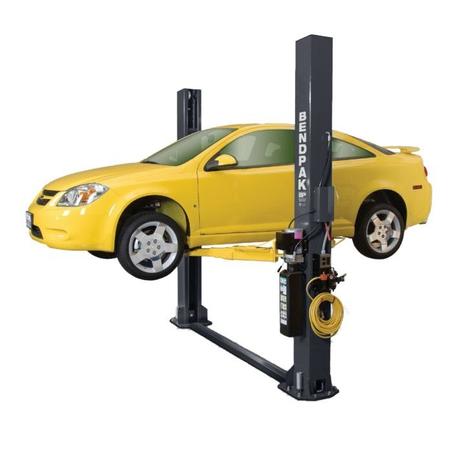 BendPak XPR-9S Two Post Lift | 9,000 lbs. Capacity Floorplate | Chain-Over | Short lift | Screw Pads