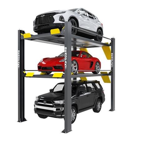 HD-973PX 9,000 and 7,000 Lb. Capacity / Tri-Level Parking Lift / Extended / High Lift