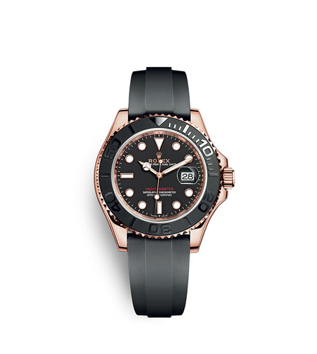 Rolex Yacht Master Black Leather