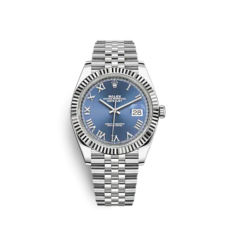 ROLEX DATEJUST FLUTED SILVER-BLUE