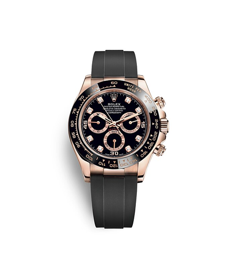 Rolex Cosmograph Daytona Rose Gold-Black leather