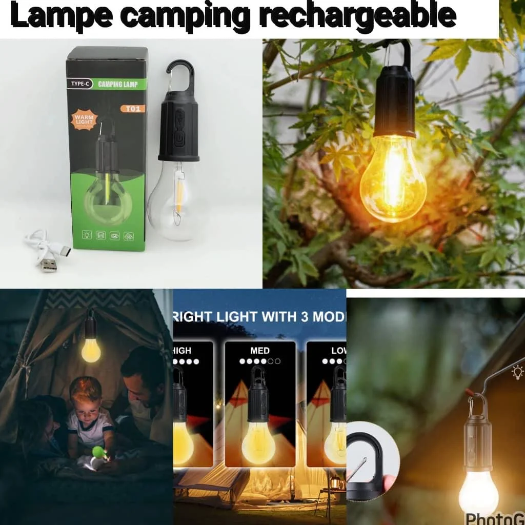 Ampoule Rechargeable – La lumière même sans électricité !