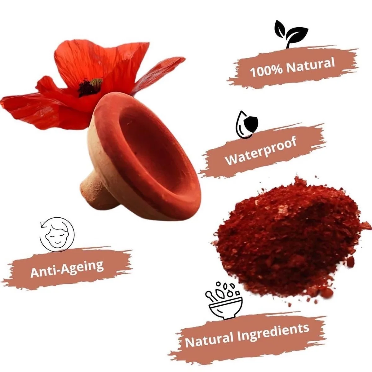 Aker fassi Rouge à lèvres NATUREL LONGUE tenue MAGNIFIQUE ROUGE MAT
