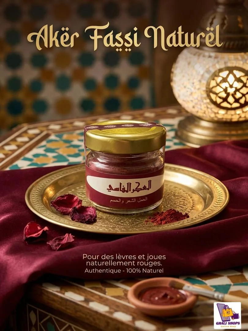 Akker Fassi en Poudre – Éclat Naturel pour Lèvres & Visage