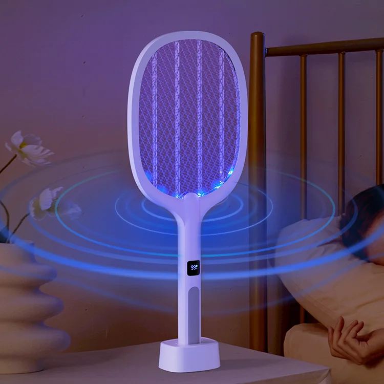 Raquette Électrique Anti-Moustiques Rechargeable