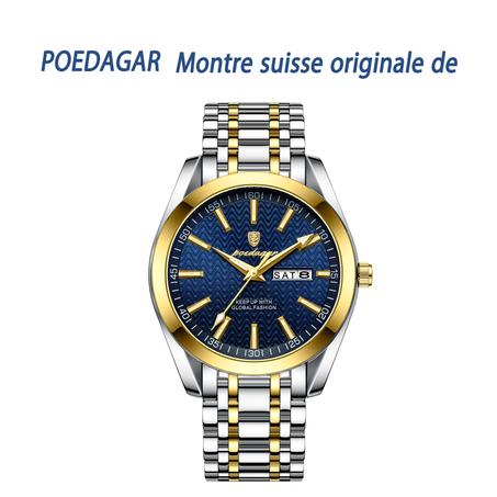 POEDAGAR Montre suisse originale de