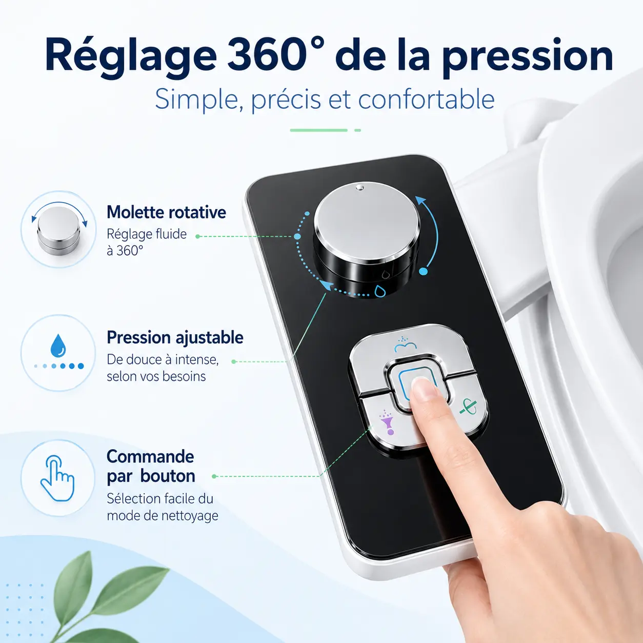 FreshWC™ — Kit bidet WC sans électricité
