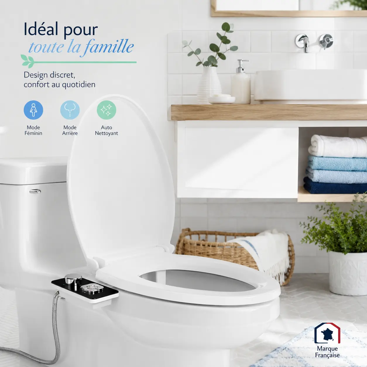 FreshWC™ — Kit bidet WC sans électricité