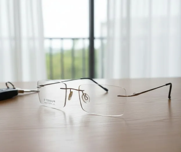 Lunette Percée Beta Titanium 6036 – Minimalisme Absolu & Légèreté Extrême