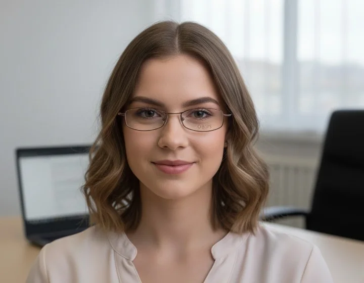 Lunette Optique Oasis Aster – Bronze  – Design Classique & Confort Taille Petite