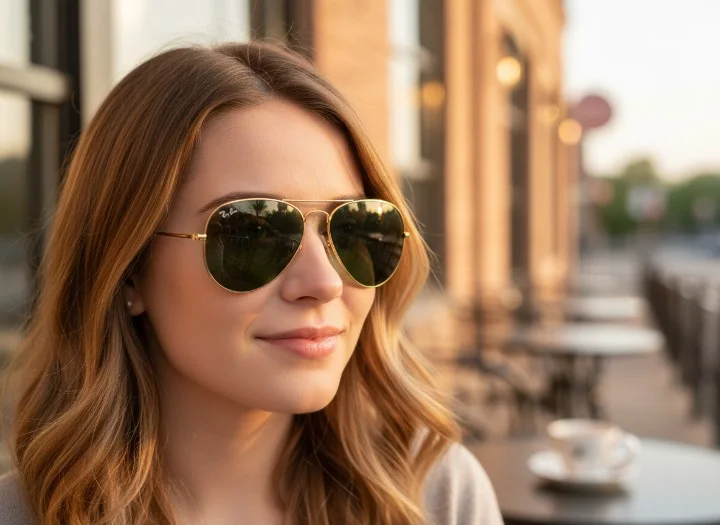 Lunettes de soleil Ray-Ban RB3025 Aviator – Verres G-15 verts classiques à la résistance ultra-dure