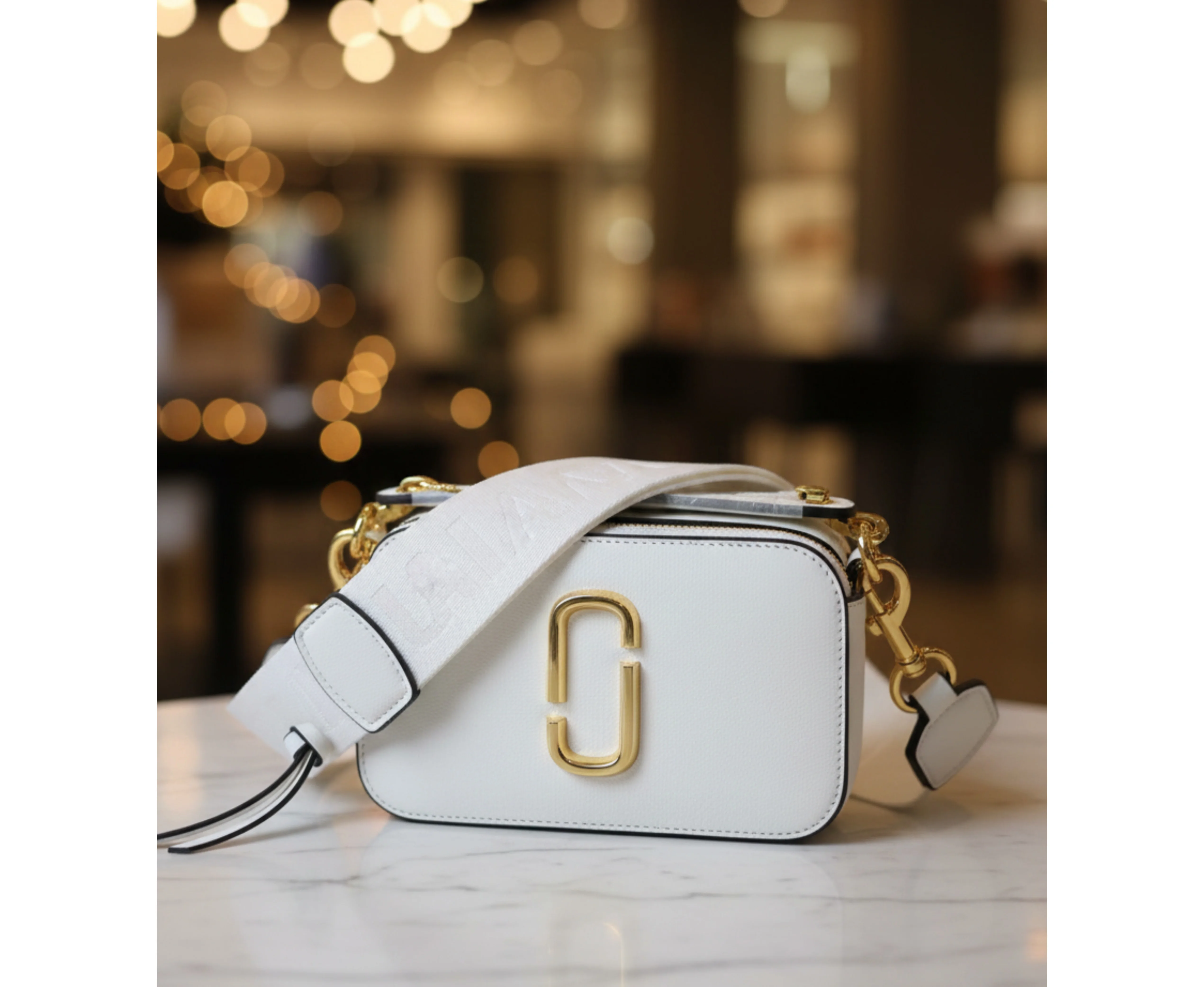 Sac à main Marc Jacobs Sac Bandoulière The Snapshot Imprimé Léopard Gris ref521