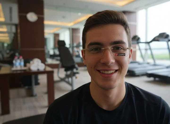 Lunette Percée Lotto LM0062 – Marron Crystal & Champagne – Ultra Légère