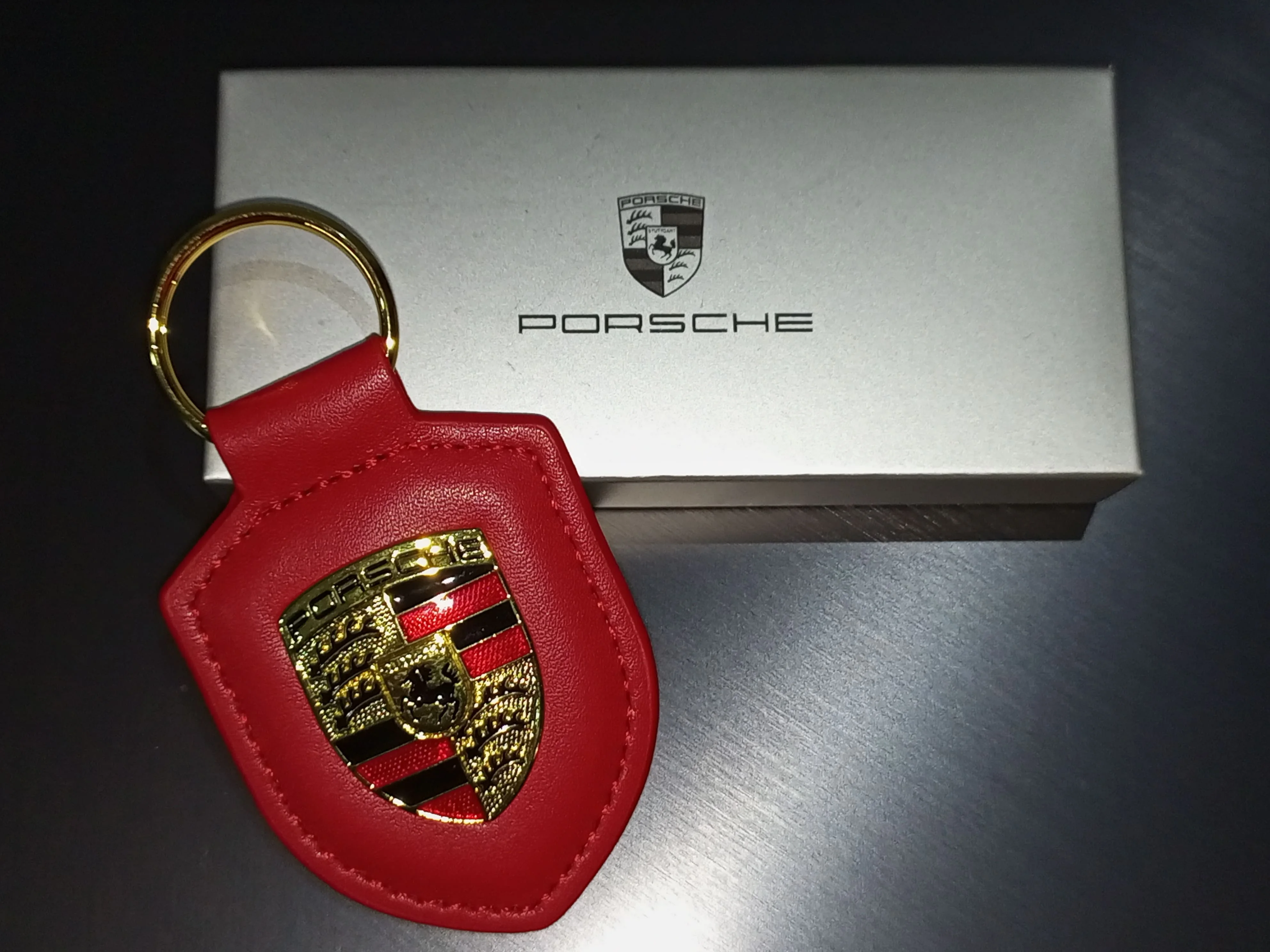 Porte-clés Porsche Luxe - Cuir