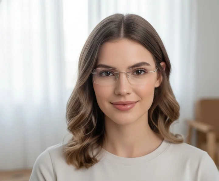 Lunette Percée Beta Titanium 6036 – Minimalisme Absolu & Légèreté Extrême