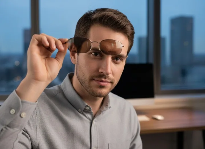 Lunette Percée Nanomètre avec face solaire