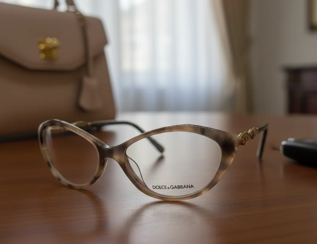 Lunette Dolce & Gabbana DG8044 – Papillon Moucheté Marron & Beige – Luxe Italien