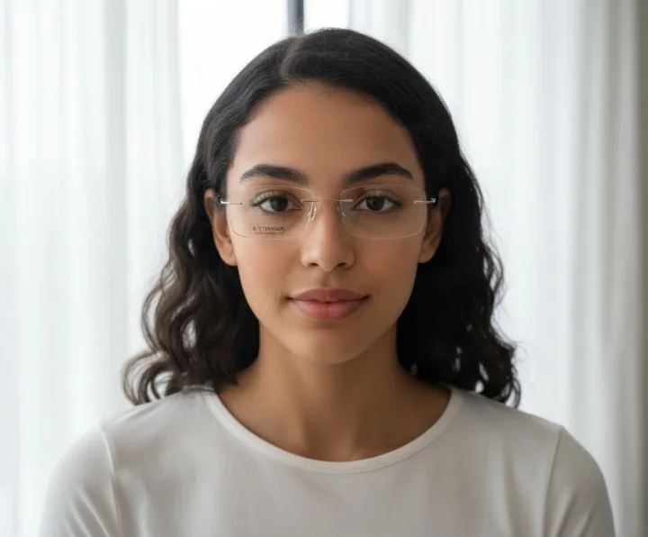 Lunette Percée Beta Titanium 6036 – Minimalisme Absolu & Légèreté Extrême