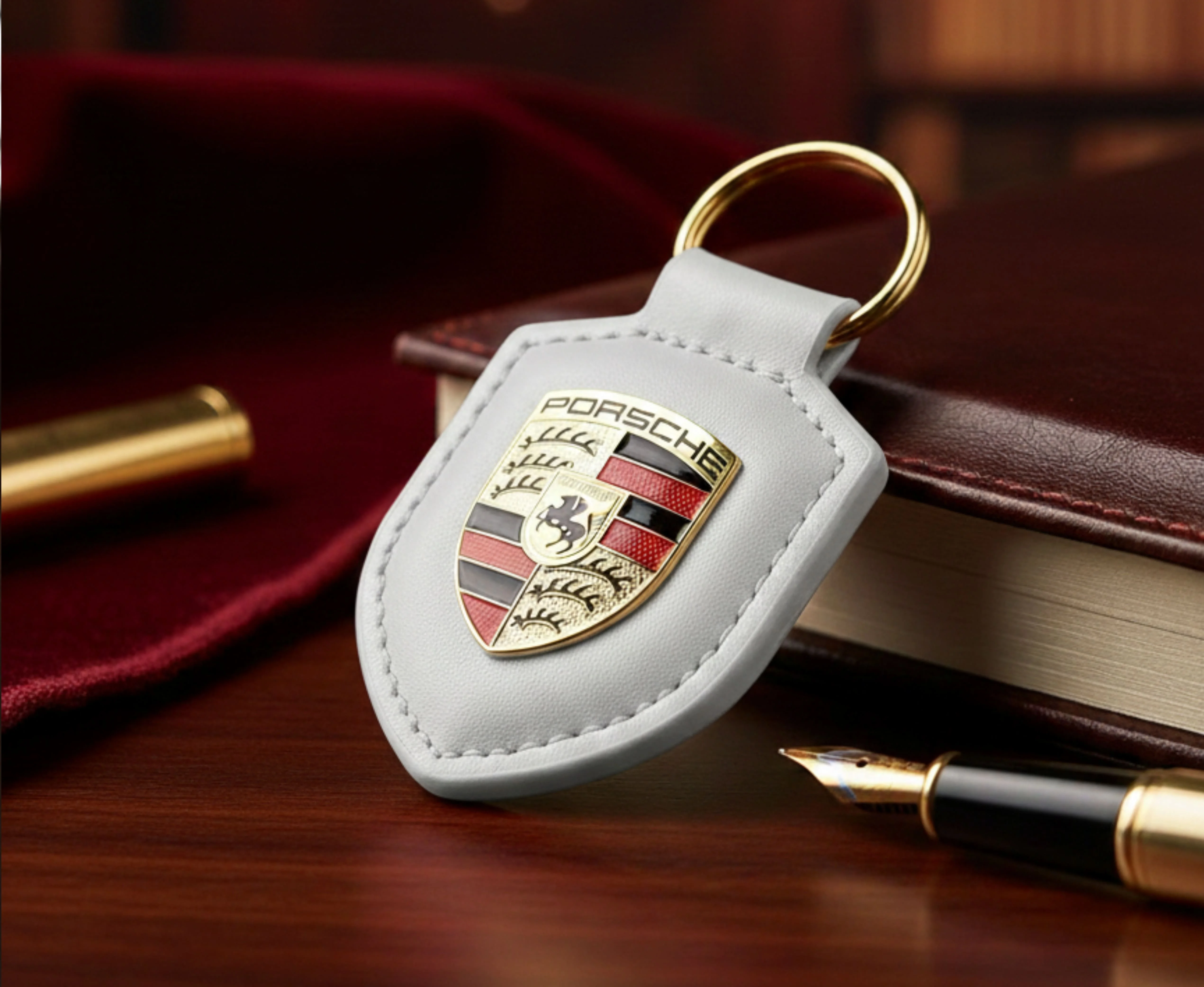 Porte-clés Porsche Luxe - Cuir