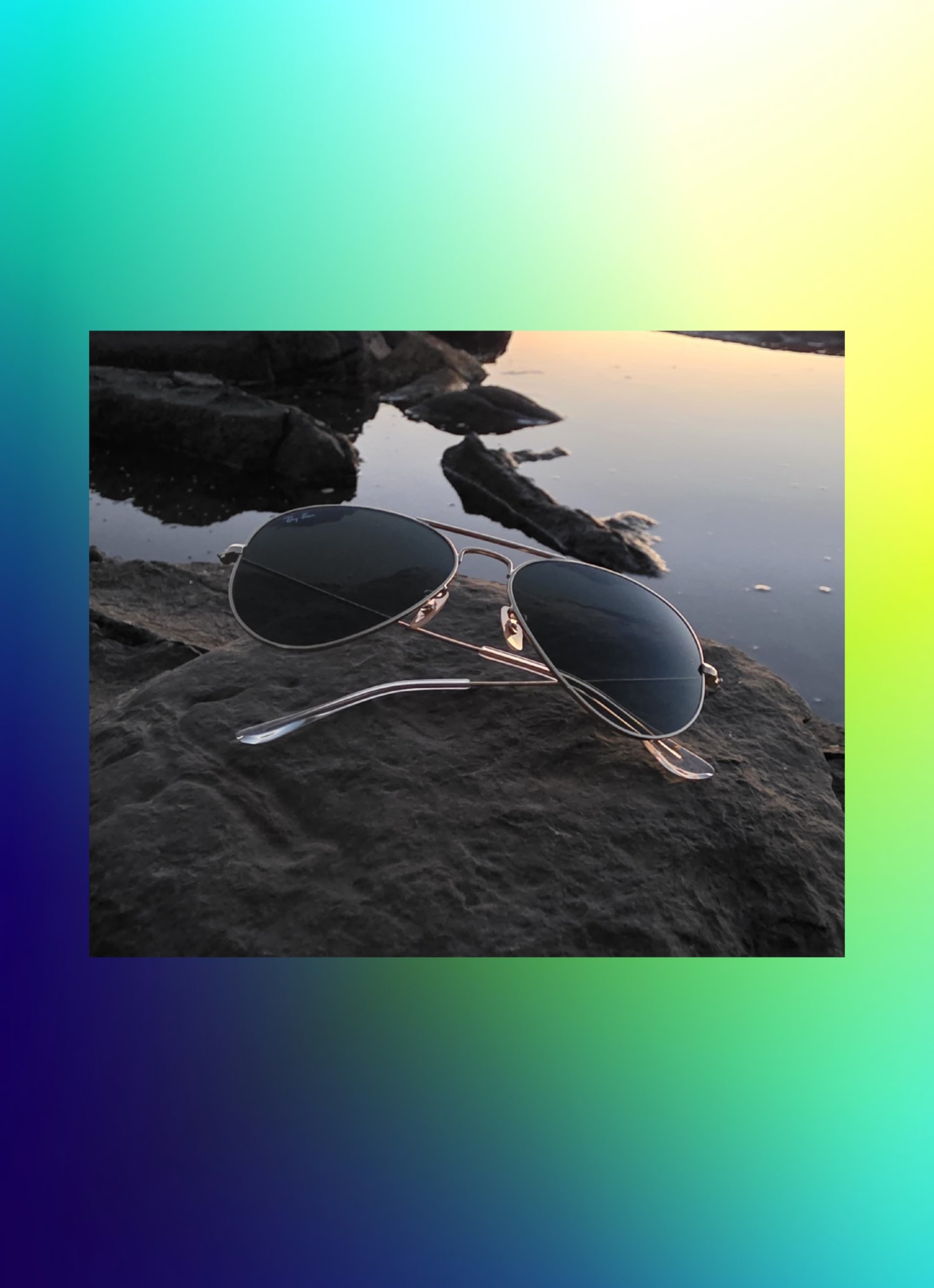 Lunettes de soleil Ray-Ban RB3025 Aviator – Verres G-15 verts classiques à la résistance ultra-dure