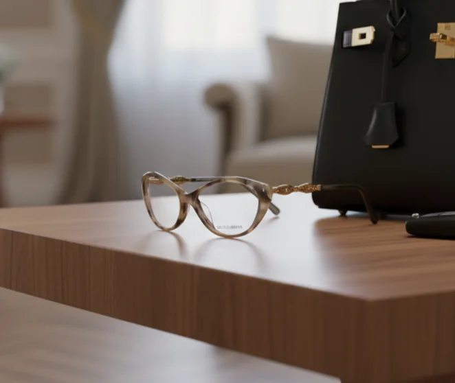 Lunette Dolce & Gabbana DG8044 – Papillon Moucheté Marron & Beige – Luxe Italien