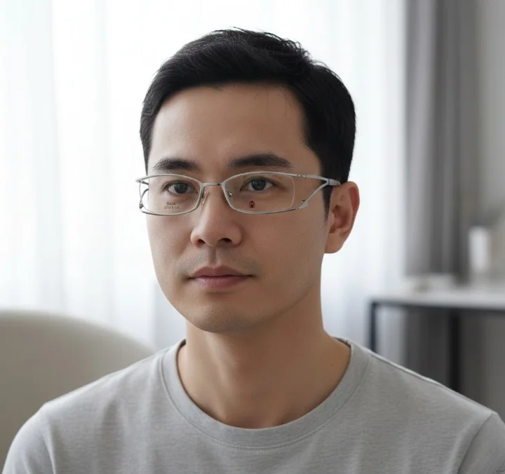 Lunette Optique Kaxiou FD048 – Argent Satiné – Design Architectural Japonais Branche 