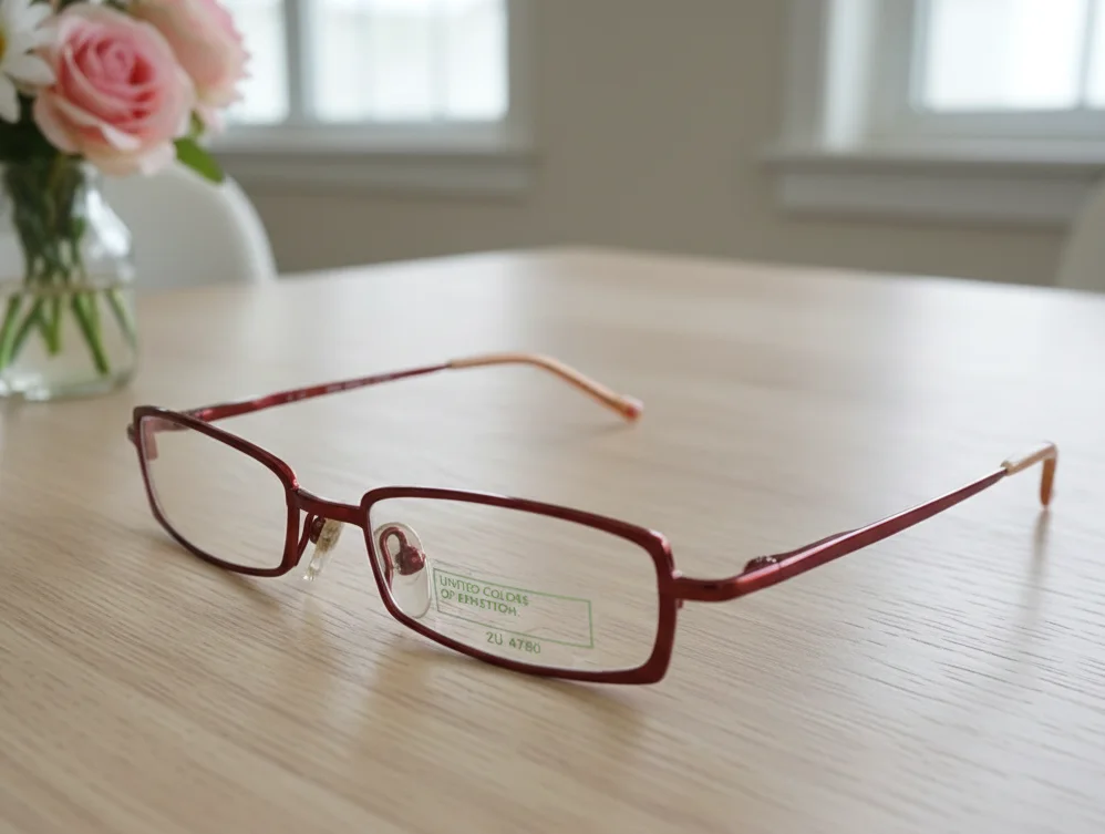 lunette United Colors of Benetton BEN479 – Rouge Cerise Métallisé – Taille Small