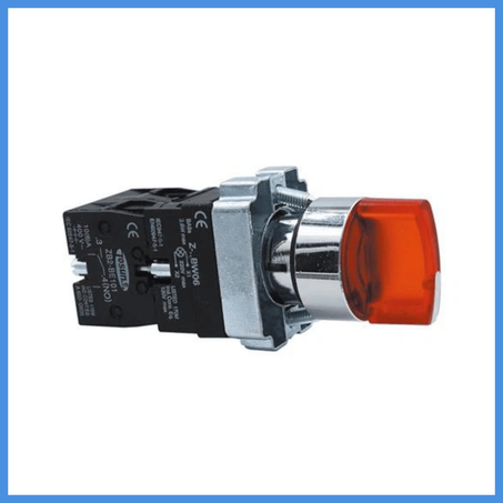 commutateur rotatif lumineux rouge 2 postion