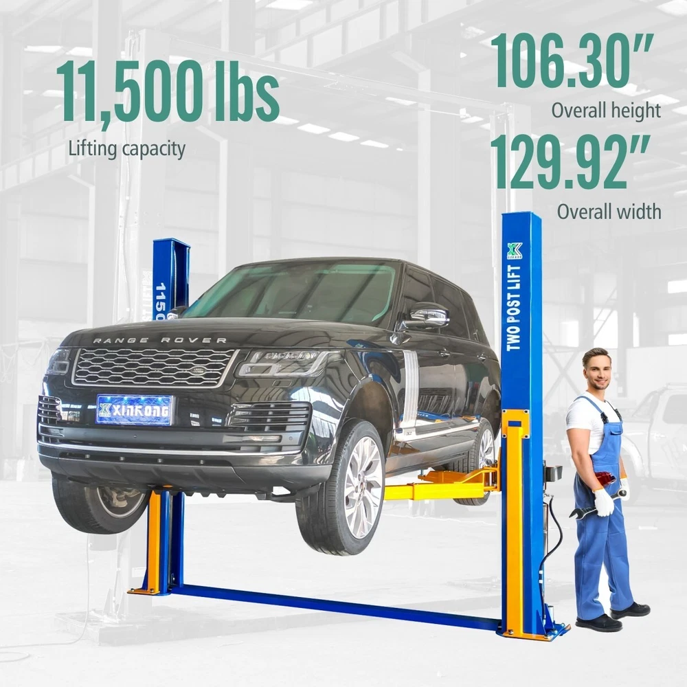 XK 11,500lbs Car Lift 1150 2 Post Lift Auto Truck Hoist 220V - Free Shipping