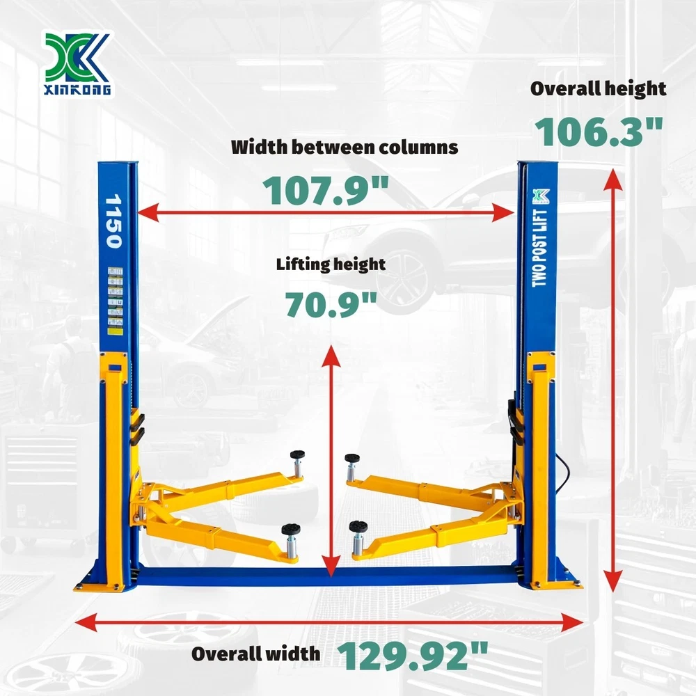 XK 11,500lbs Car Lift 1150 2 Post Lift Auto Truck Hoist 220V - Free Shipping