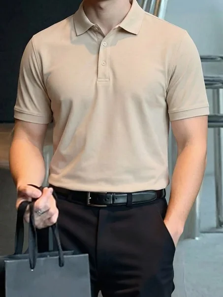 Pull polo col chemise