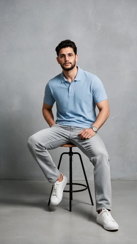 Tee shirt polo col chemise 🖤