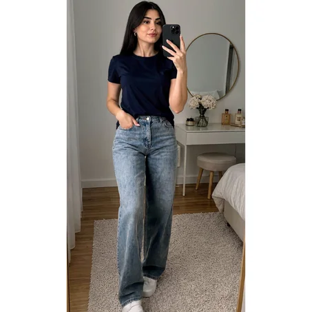Nouvelle collection dabchi Tee-shirt col rond 🌷