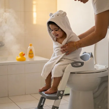كرسي تدريب الأطفال للتواليت – مريح وآمن