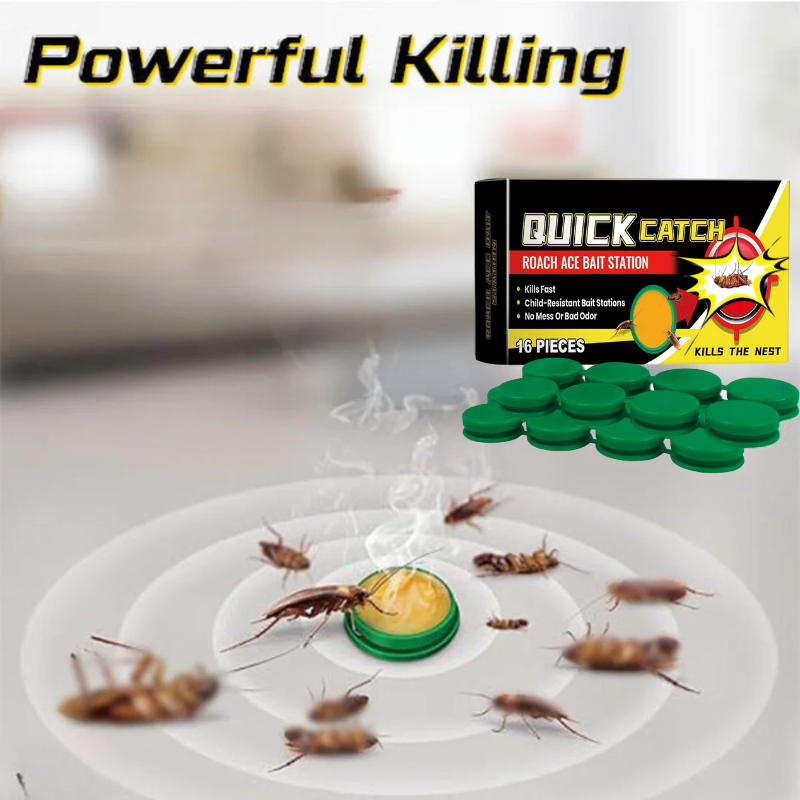 🪳 16 Pcs Roach Bait Stations – Natural & Powerful Roach Control