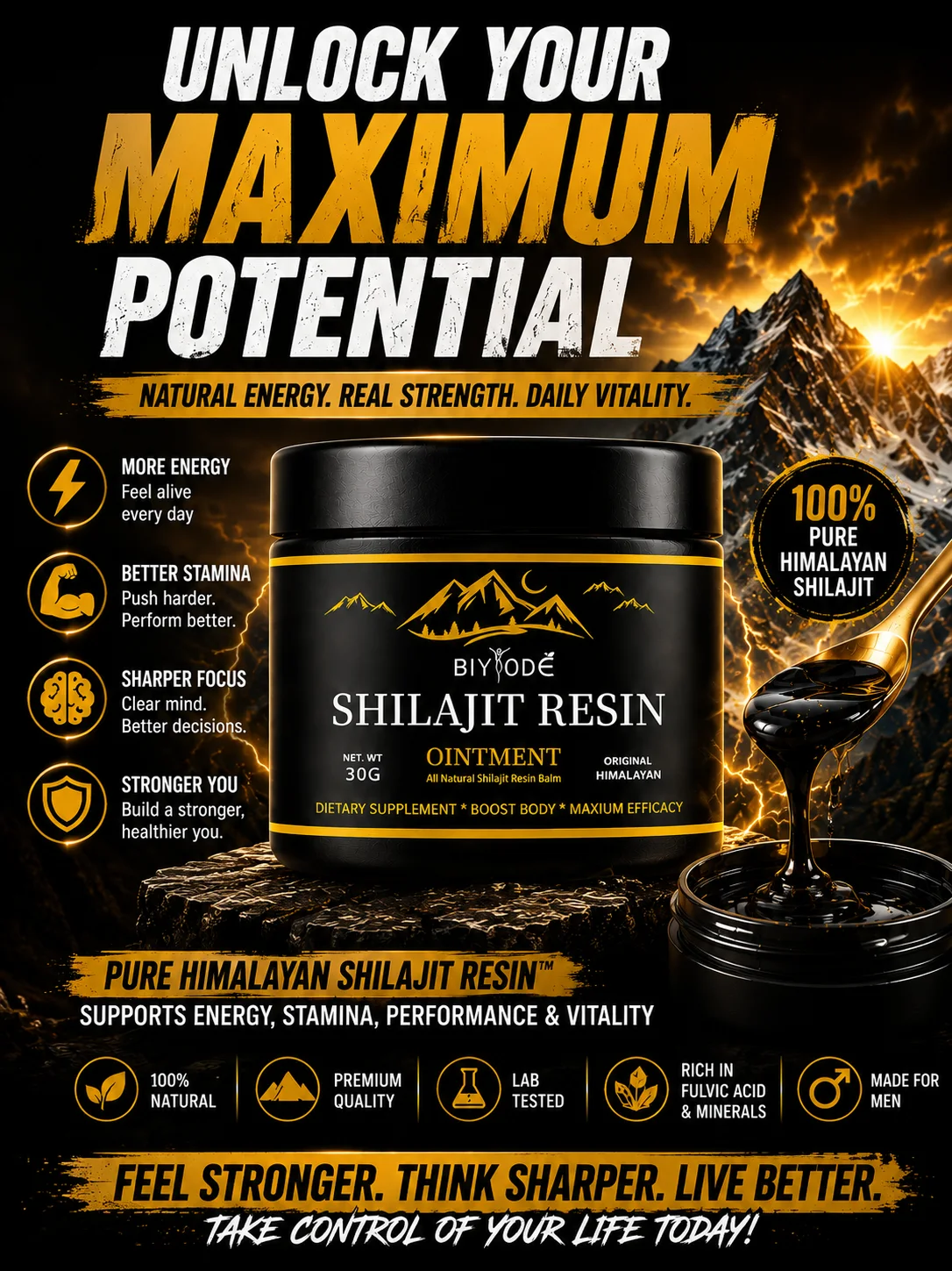 PURE HIMALAYAN SHILAJIT RESIN™