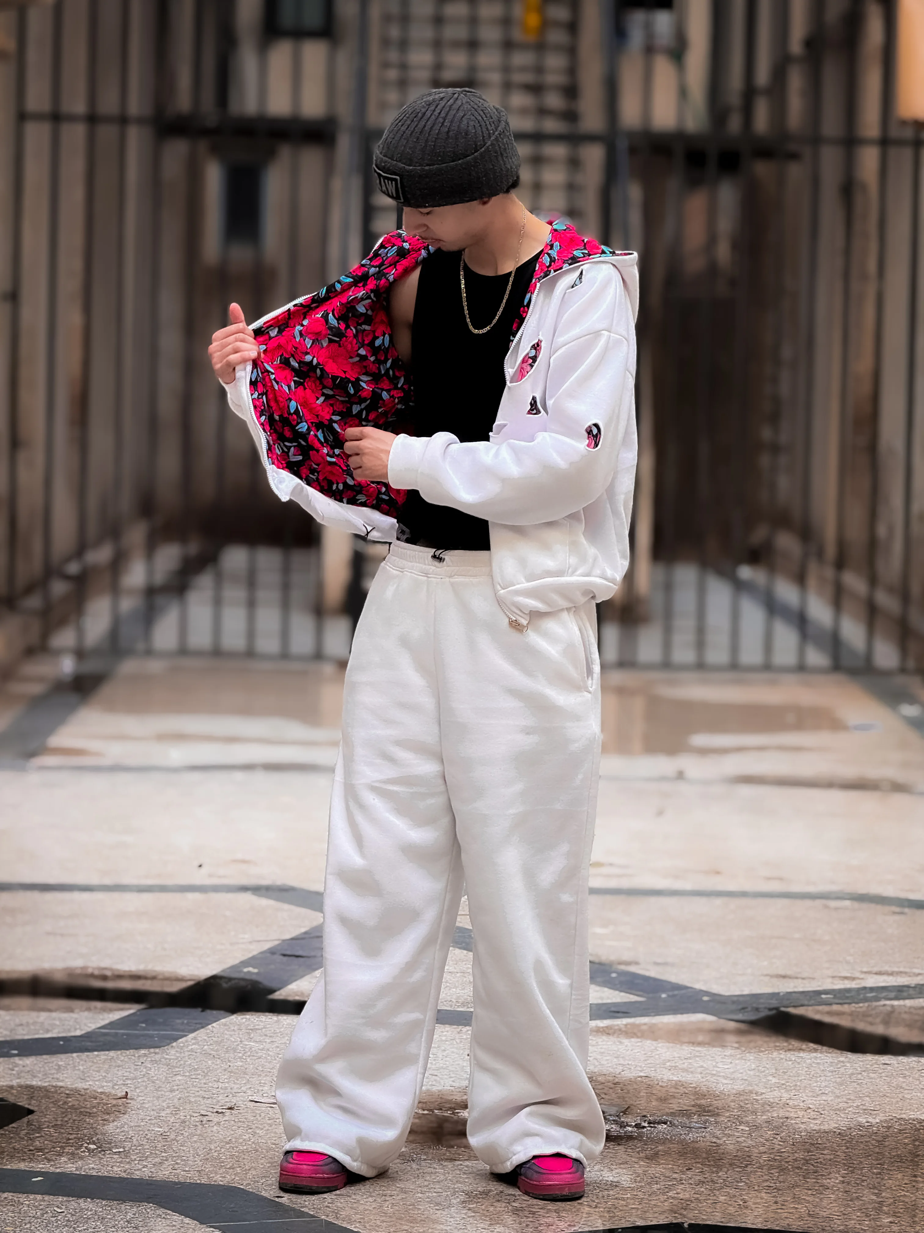 Tracksuit White blue