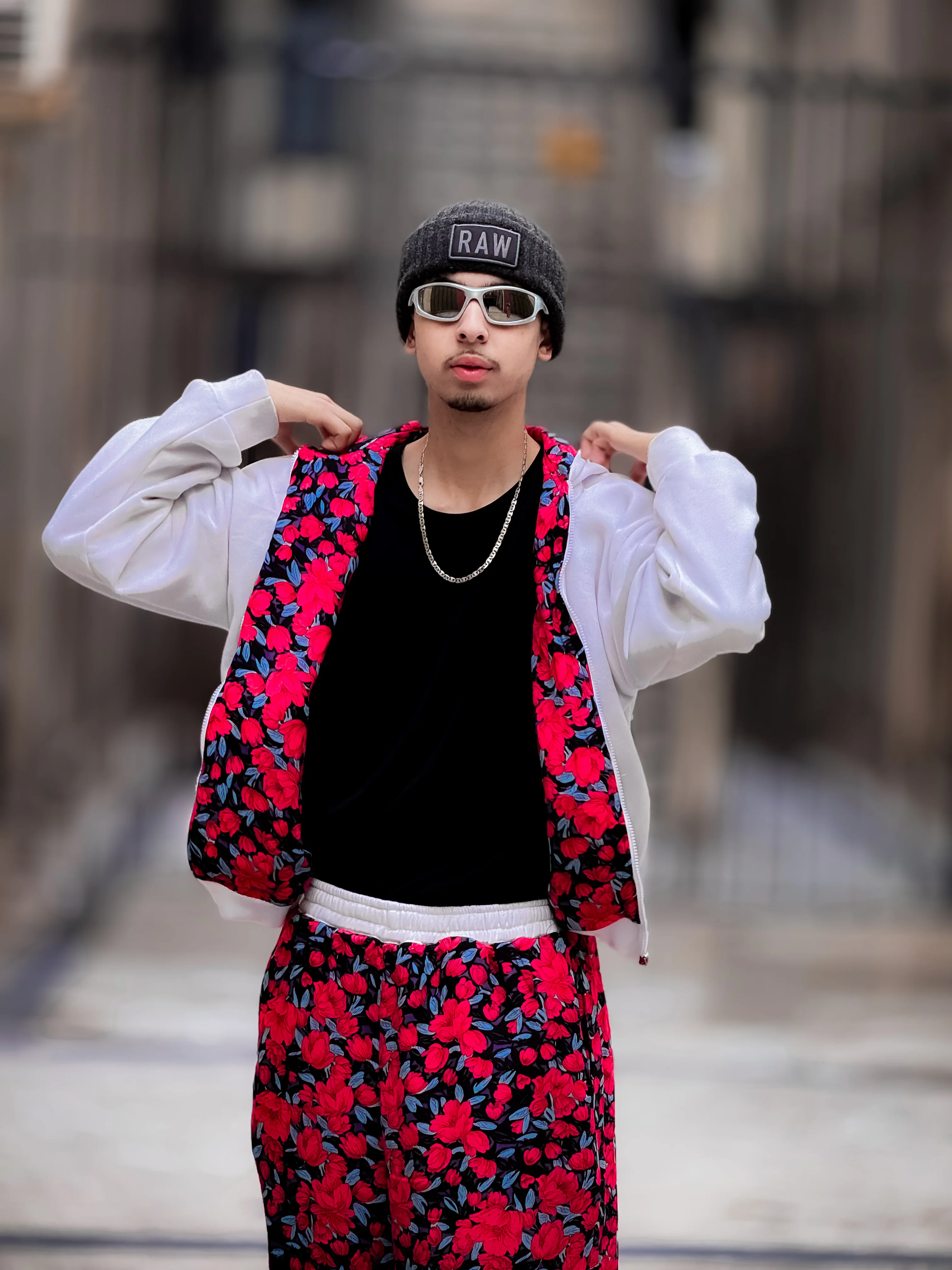 Tracksuit White blue