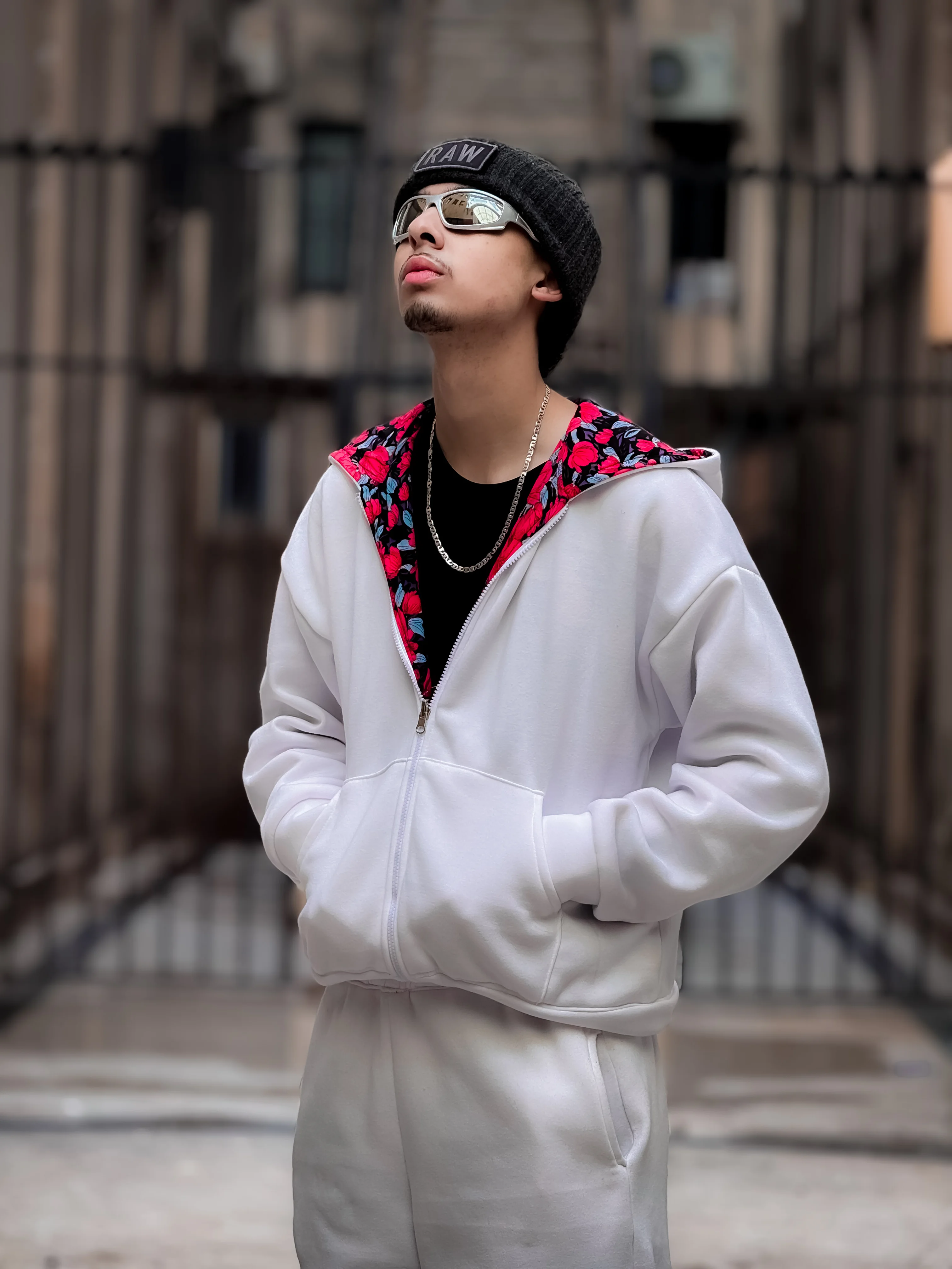 Tracksuit White blue