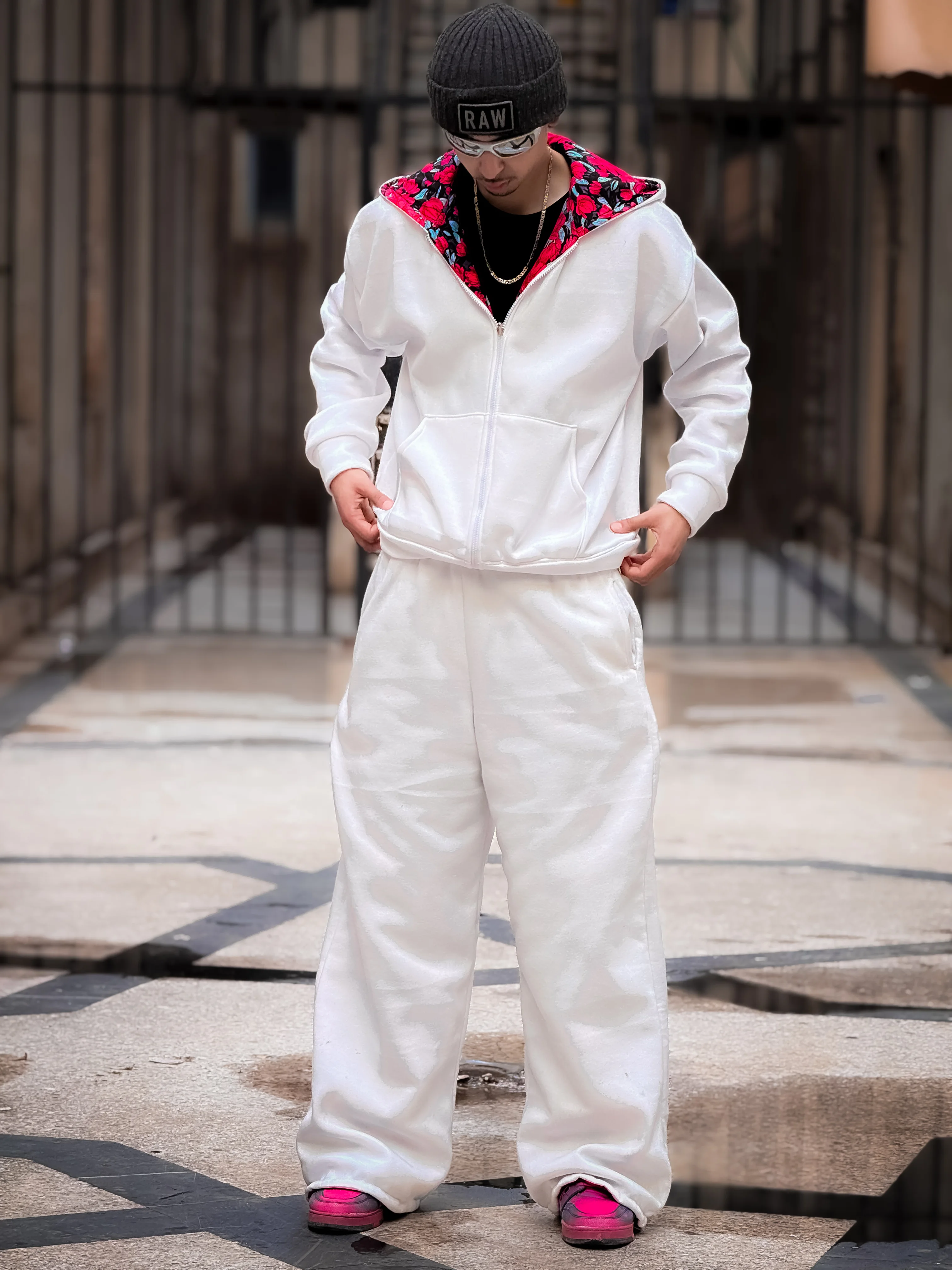 Tracksuit White blue