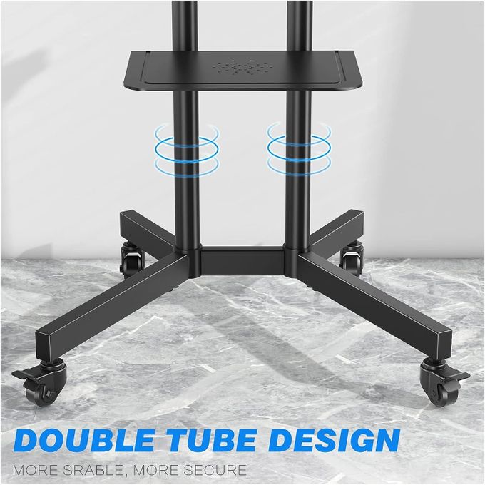 Support TV sur Pied Roulant de 32" à 70" mobile adaptable haute qualité