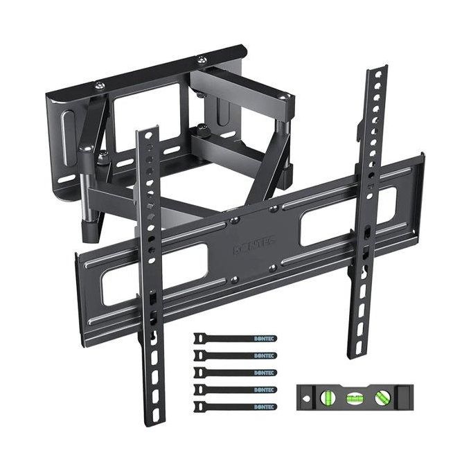 Support Tv double bras haute qualité mobile adabptable de 40" à 75"